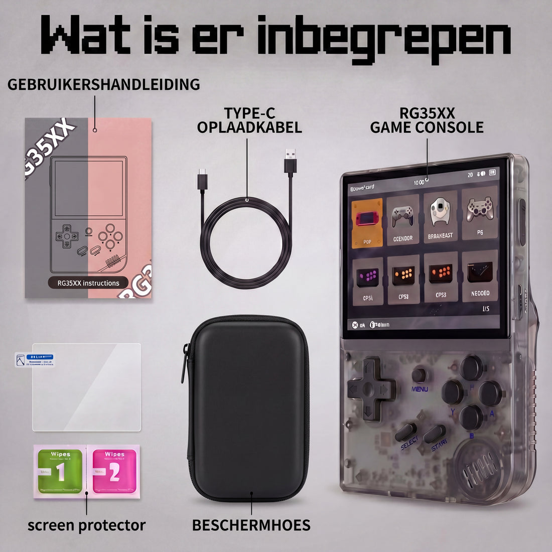 Anbernic RG35XX Retro-Spielekonsole – 5500 klassische Spiele, inklusive Schutzhülle